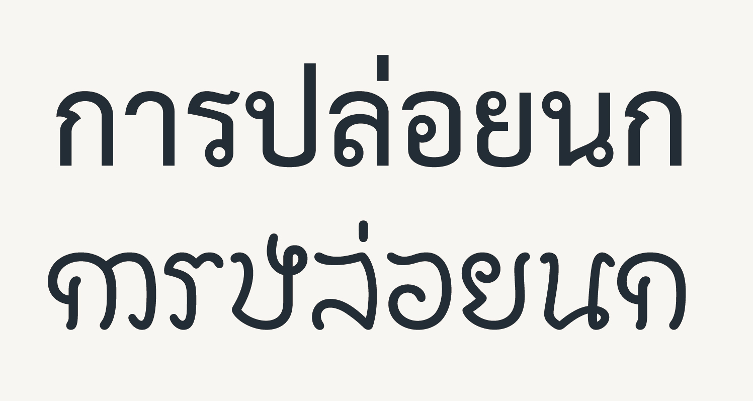 Thai Letter Sukhothai